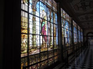 Stained Glass wall, The Castle, Mexico City