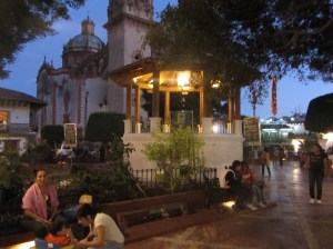Zocolo at night - Taxco, Mexico