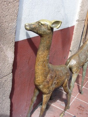 Brass deer, Taxco, Mexico
