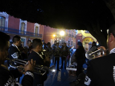 Mariachi & and singer, Jardin, San Miguel de Allende, Mexico