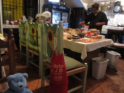 Eating in the Cocina, San Miguel de Allende, Mexico
