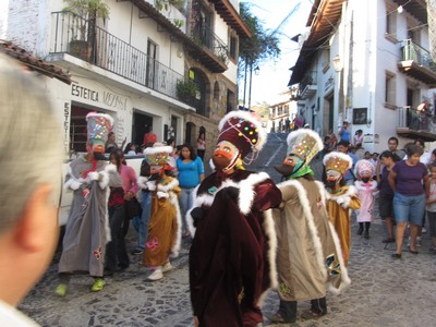 Three kings parade participants, , Taxco de Alarcon, Mexico