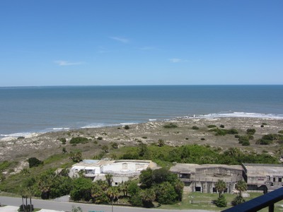 Fort Screven battery from top of Tybee Island lighthouse