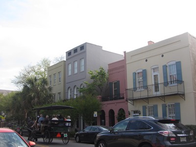 Rainbow rowhouses, Charleston, South Carolina