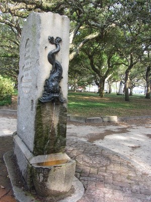 Fountain, White Point Gardens, Charleston, South Carolina
