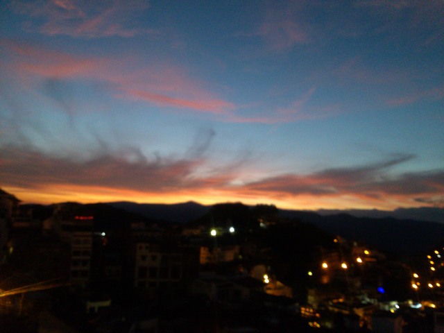 Sunrise over Taxco, Mexico