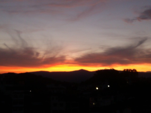 Sunrise over Taxco, Mexico