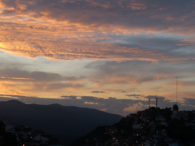 Sunrise over Taxco, Mexico