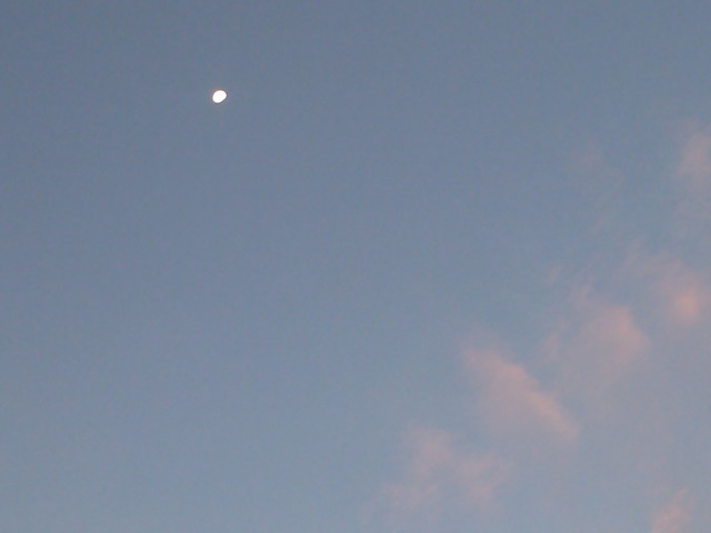 Moon setting, Taxco, Mexico