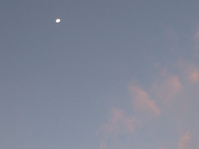Moon setting, Taxco, Mexico
