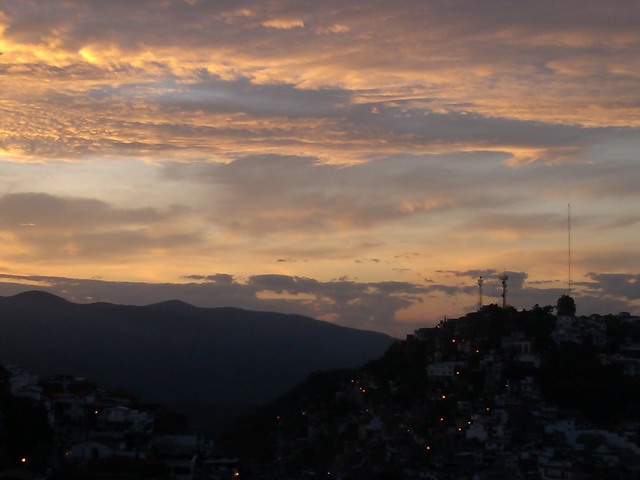 Sunrise over Taxco, Mexico