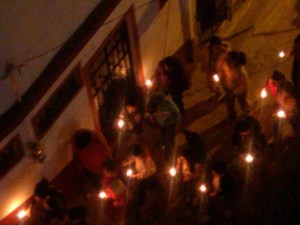 Las Posadas procession, Taxco, Mexico
