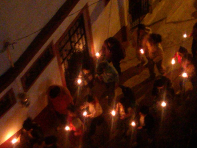 Las Posadas procession, Taxco, Mexico