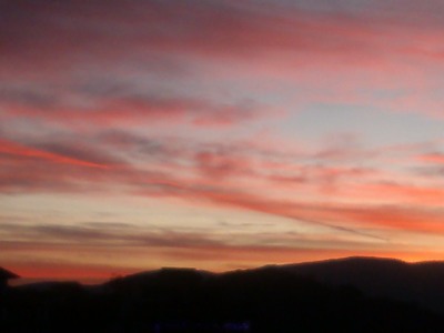 Sunrise over Taxco de Alarcon, Mexico
