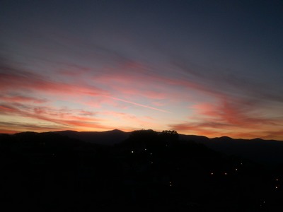 Sunrise over Taxco de Alarcon, Mexico