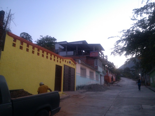Courtyard walls, Ocotito, Mexico