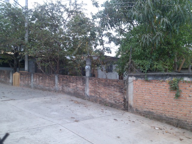Walled courtyard, Ocotito, Mexico