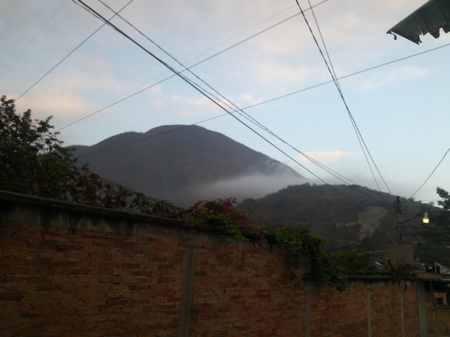 Cloud shrouded mountain, Ocotito, Mexico