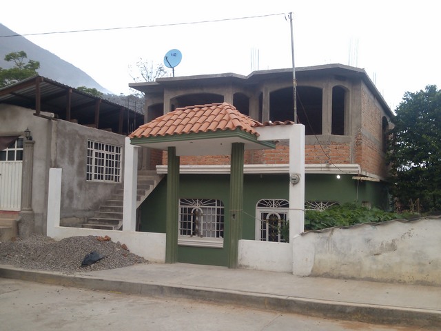 Entry gate to courtyard and house, Ocotito, Mexico