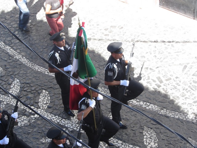 Flag Day celebration, Taxco de Alarcon, Mexico