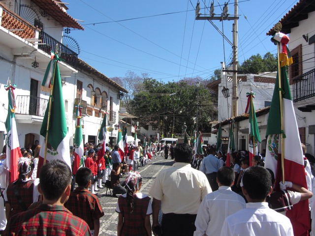 Flag Day celebration, Taxco de Alarcon, Mexico