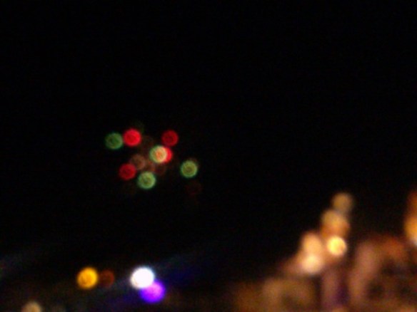 Fireworks over Taxco de Alarcon, Mexico