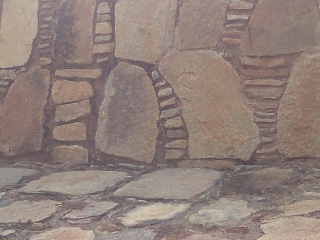 Rock Wall, Tehuacalco archeological site, Mexico