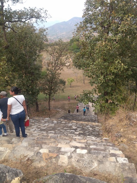 Stairway to the gods, Tehuacalco archeological site, Mexico