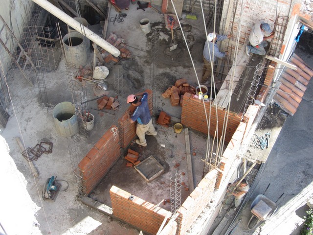 Construction site, Future Hotel de Mineral de Taxco, Taxco de Alarcon, Mexico