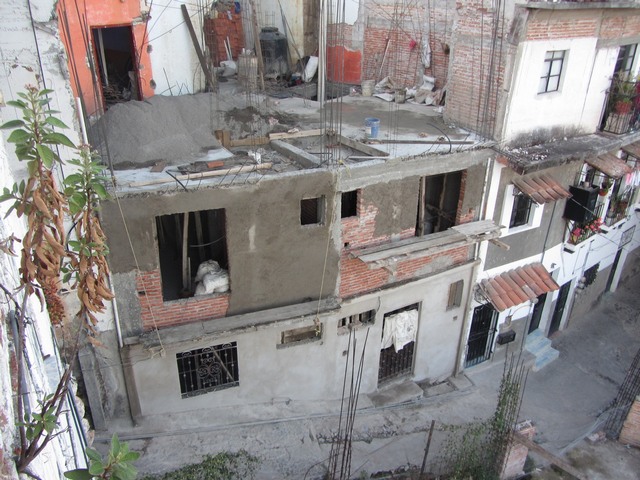 Construction site, Future Hotel de Mineral de Taxco, Taxco de Alarcon, Mexico