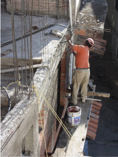 Construction site, Future Hotel de Mineral de Taxco, Taxco de Alarcon, Mexico