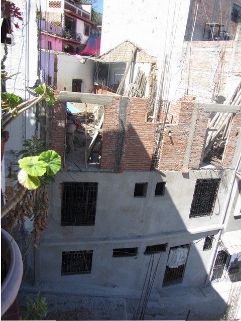 Construction site, Future Hotel de Mineral de Taxco, Taxco de Alarcon, Mexico