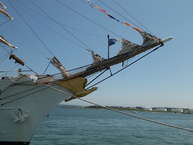 Masthead USS barque Eagle, Tall Ships festival, Portland,Maine